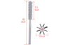 Perfehair Small Round Hair Styling Brush: Nylon Bristles for Short Hair Blow Drying