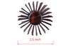 Perfehair Small Mini Round Hair Brush with Nylon Bristle