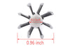Perfehair Small Round Hair Styling Brush: Nylon Bristles for Short Hair Blow Drying