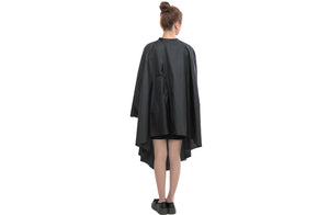 Perfehair Black Salon Hair Cutting Cape with Sleeves