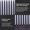 Perfehair 2-Pack Professional Hair Cutting Comb, Black Carbon Fiber Anti-Static &amp; Heat Resistant Combs
