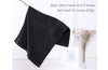 Perfehair Black Cotton Salon Towels - 16x27" 2-Pack for Barbers & Gym