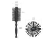 Perfehair Large Round Hair Brush for Women Blow Drying, Soft Nylon Bristles, 2.5-inch Diameter, Big Round Brush for Blowout, Styling, Curling, Smoothing Medium to Long Wavy, Curly, Thick Hair