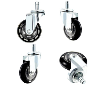 Perfehair Hair-Free Caster Wheels for Salon Trolley Cart Chair