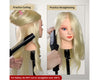 Perfehair 22" Makeup Mannequin Head with 70% Real Hair, Cosmetology Manikin Doll Head for Girls Practice Face Painting, Hair Styling, Braiding, Blonde