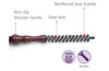 Perfehair Mini Boar Bristle Round Brush for Short Hair